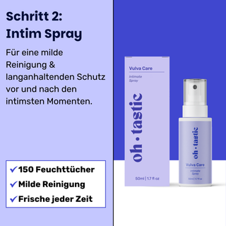 Pleasure & Clean Ritual - Intimspray Anwendung
