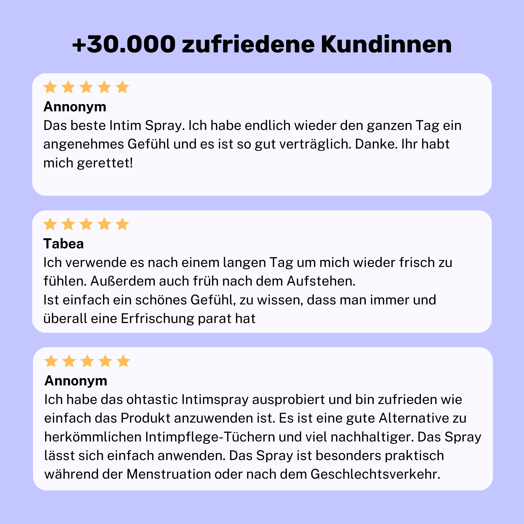 ohtastic Intim Spray Bewertungen